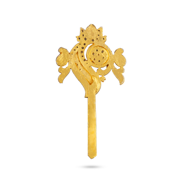Shankh Chakra Set - 3 x 1.75 Inches | Stone Jewellery/ Venkateswara Shanku Chakram for Deity Decoration