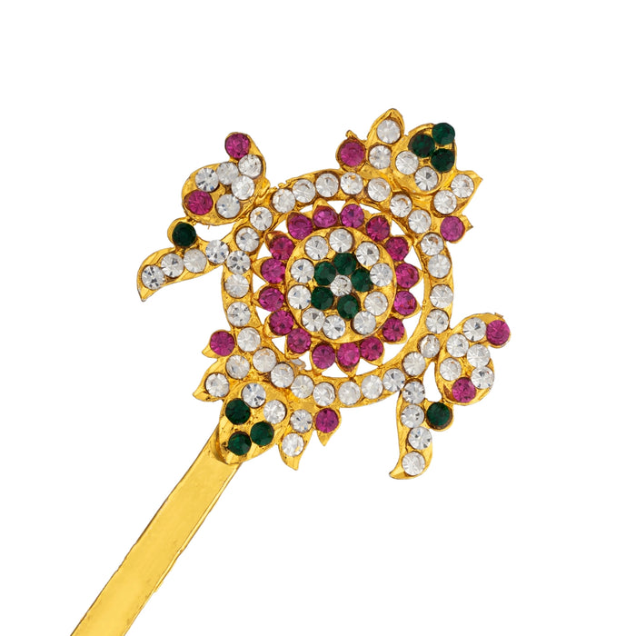 Shankh Chakra Set - 3 x 1.75 Inches | Stone Jewellery/ Venkateswara Shanku Chakram for Deity Decoration