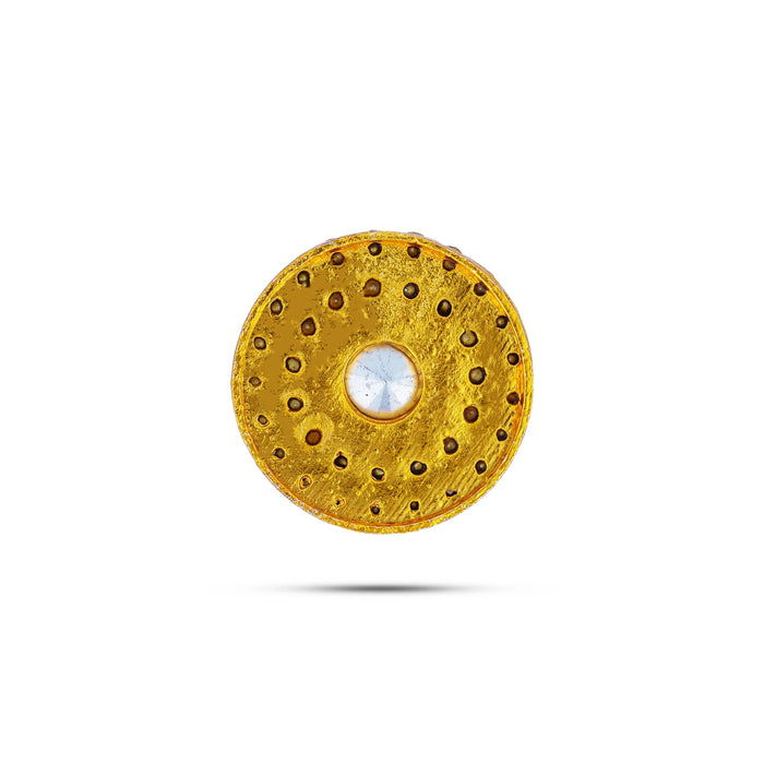 Stone Bindi - 1 Inches | Stone Pottu / Tilak Stone / Bindi With Stone For Deity Decor
