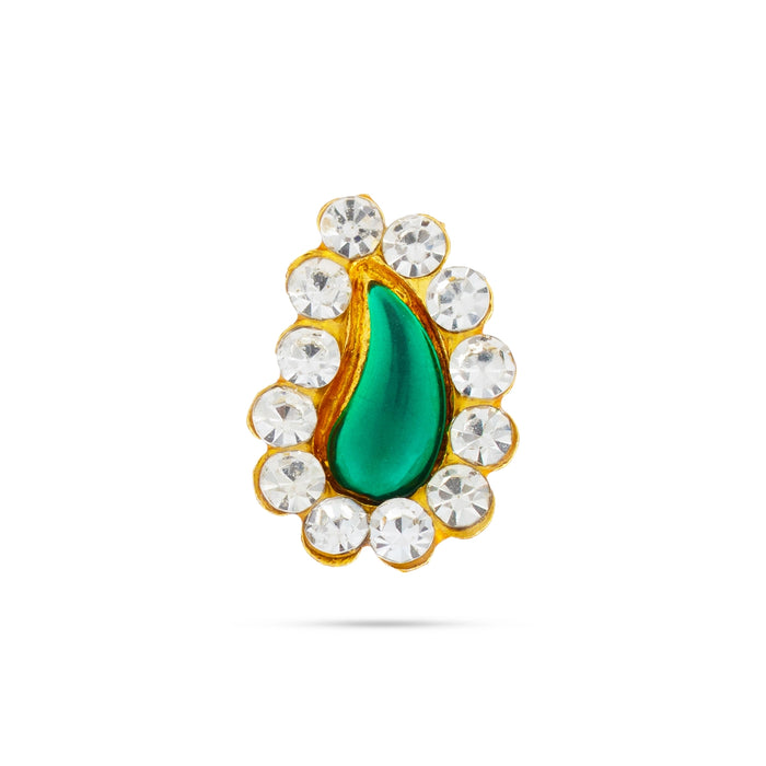Stone Pottu - 0.5 x 0.5 Inches | Amman Pottu/ Stone Bindi/ Stone Tilak for Deity Decor