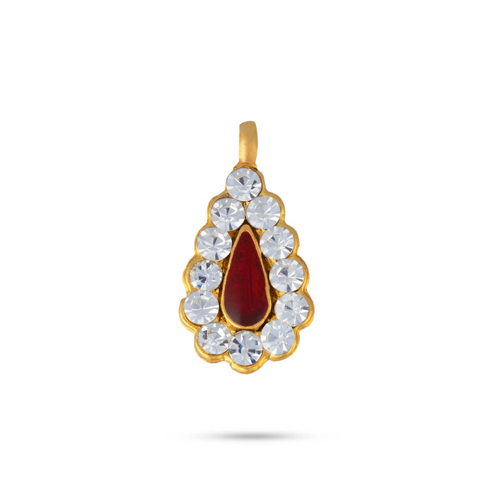 Stone Pendant - 0.75 x 0.5 Inches | Tilak Design Stone Locket/ Stone Dollar for Deity