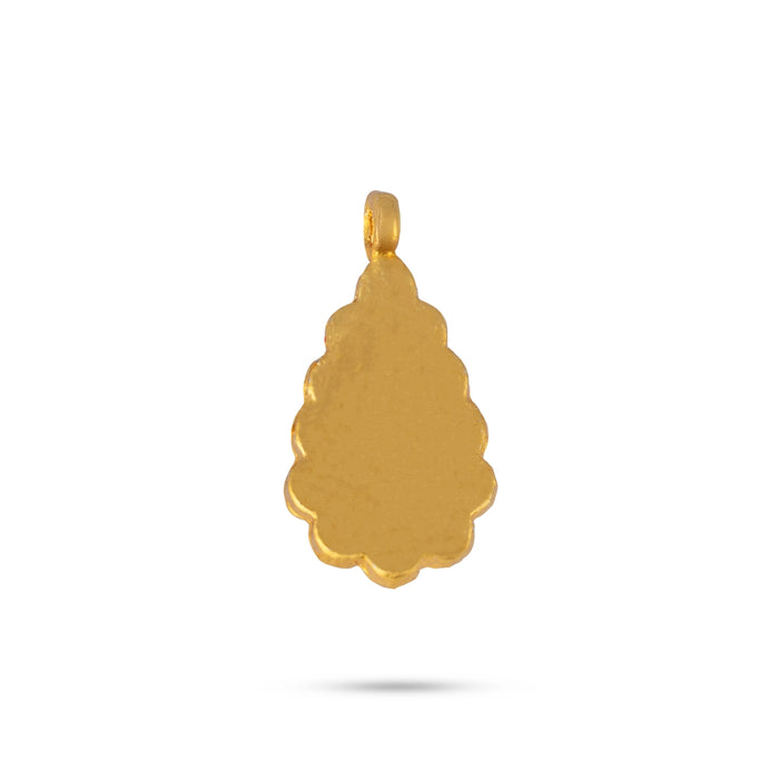 Stone Pendant - 0.75 x 0.5 Inches | Tilak Design Stone Locket/ Stone Dollar for Deity