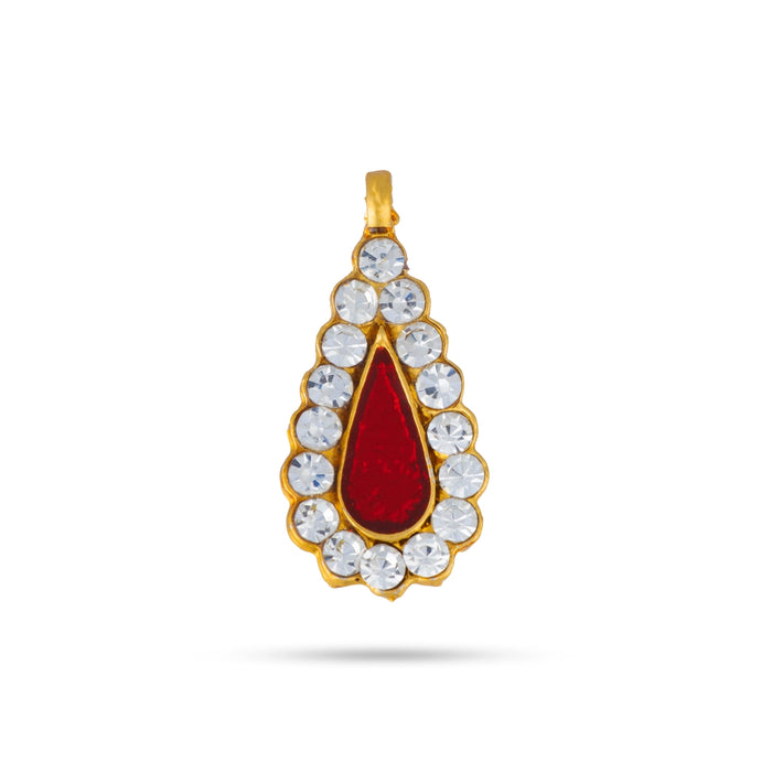 Stone Dollar - 1 x 0.5 Inches | Tilak Design Stone Locket/ Stone Pendant for Deity