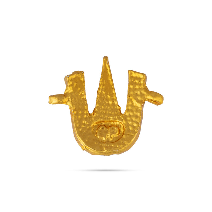 Vishnu Tilak - 0.75 x 0.5 Inches | Vadakalai U Shape Perumal Namam/ Stone Vishnu Namam For Deity Decoration
