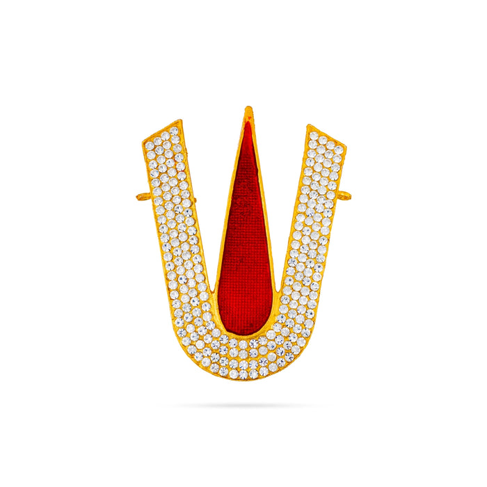 Vishnu Namam - 4 x 2.75 Inches| Vadakalai U Shape Perumal Namam/ Stone Vishnu Tilak For Deity Decor