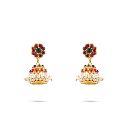 Kemp Jumka | Kemp Jumkha/ Beads With Stone Earring/ Stone Jewellery for Women - Dance Jewellery