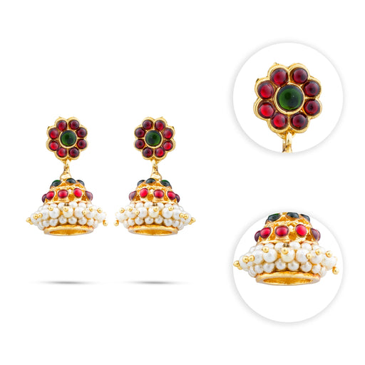 Kemp Jumka | Kemp Jumkha/ Beads With Stone Earring/ Stone Jewellery for Women - Dance Jewellery