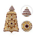 Stone Kireedam - 5.5 Inch | Full Mukut/ Multicolour Stone Kiritam/ Crown for Deity - Head & Face Accessories