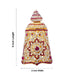Stone Kireedam - 4.5 Inch | Full Mukut/ Multicolour Stone Kiritam/ Crown for Deity - Head & Face Accessories