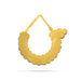 Nathu Bullaku - 1.5 x 0.5 Inches | Multicolour Stone Nose Ring / Mukuthi / Stone Nose Pin for Deity - Head & Face Accessories