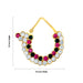Nathu Bullaku - 1.5 x 0.5 Inches | Multicolour Stone Nose Ring / Mukuthi / Stone Nose Pin for Deity - Head & Face Accessories