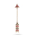 Stone Bow With Arrow - 7 Inches | Multicolour Stone Weapon/ Stone Jewelry For Deity Alankaram - Deity Accessories