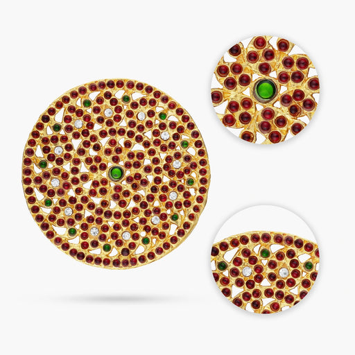 Kemp Rakodi - 3 Inches | Multicolour Stone Jewellery/ Hair Accessory/ Artificial Jewelry for Women - Dance Jewellery