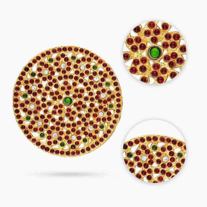 Kemp Rakodi - 3 Inches | Multicolour Stone Jewellery/ Hair Accessory/ Artificial Jewelry for Women - Dance Jewellery