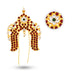 Stone Jada Billa - 5 x 3 Inches | Vankey Jada Pin/ Hair Accessory for Deity - Head & Face Accessories