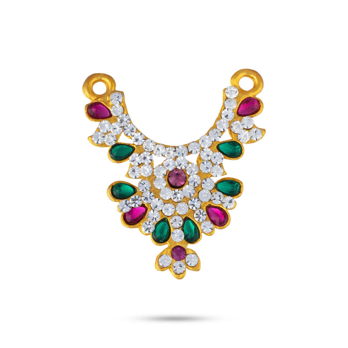 Stone Necklace - 1.75 Inches | Small Necklace / Artificial Jewelry / Stone Jewellery for Deity Decor