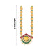 Lion Head Design Stone Haram - 13 Inches | Artificial Jewelry/ Multicolour Stone Jewellery For Deity - Neck & Body Accessories