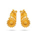 Gold Polish Earring Pair - 2.75 X 1.5 Inches | Ear Studs/ Earing/ Karna Pathakam For Deity Decor - Head & Face Accessories