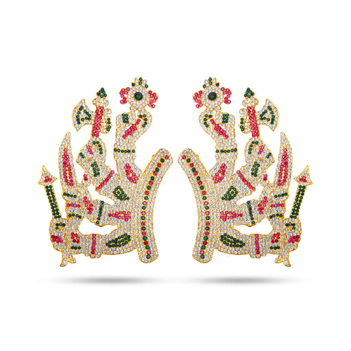 Lakshmi Hand - 7 x 4.5 Inches | Hastham/ Amman Hand/ Stone Hand for Deity - Neck & Body Accessories