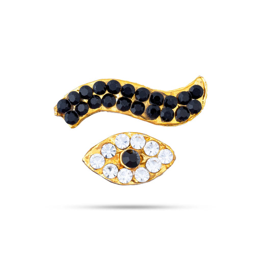 Stone Eye Pair | Stone Kanmalar/ Swamy Alangaram/ Amman Kanmalar For Deity Decoration - Head & Face Accessories