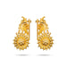Gold Polish Earring Pair - 1.75 X 1 Inches | Ear Studs/ Earing/ Karna Pathakam For Deity Decor - Head & Face Accessories