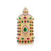 Stone Half Crown - 10 x 5 Inches | Stone Kireedam/ Multicolour Stone Mukut for Pooja - Head & Face Accessories