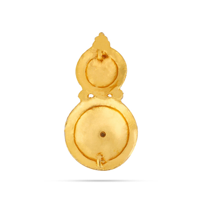 Karnapathakam - 3.5 x 1.75 Inches | Stone Earring Set / Stone Studs / Multicolour Stone Ear Ring for Deity - Head & Face Accessories