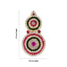 Karnapathakam - 3.5 x 1.75 Inches | Stone Earring Set / Stone Studs / Multicolour Stone Ear Ring for Deity - Head & Face Accessories