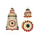 Half Crown - 2.5 x 1.5 Inches | Multicolour Stone Kireedam/ Kiridam/ Mukut for Deity - Head & Face Accessories