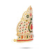 Stone Half Crown - 4.5 x 3.5 Inches | Kiridam / Half Kireedam / Multicolour Stone Mukut for Deity Decor - Head & Face Accessories