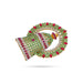 Half Crown With Arch - 3 X 2.5 Inches | Multicolour Stone Kireedam/ Stone Kiridam/ Mukut For Deity Decor - Head & Face Accessories