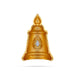 Half Stone Crown - 3 x 2 Inches | Gold Polish Single Stone Kireedam / Kiridam / Mukut For Deity Decor/Assorted Color - Head & Face Accessories