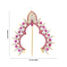 Hair Arch - 3.5 x 3.5 Inches | Stone Hair Arch/ Hair Accessory/ Multicolour Stone Jewellery for Deity - Head & Face Accessories
