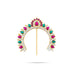 Hair Arch - 3 x 3 Inches | Stone Hair Arch/ Hair Accessory/ Multicolour Stone Jewellery for Deity - Head & Face Accessories