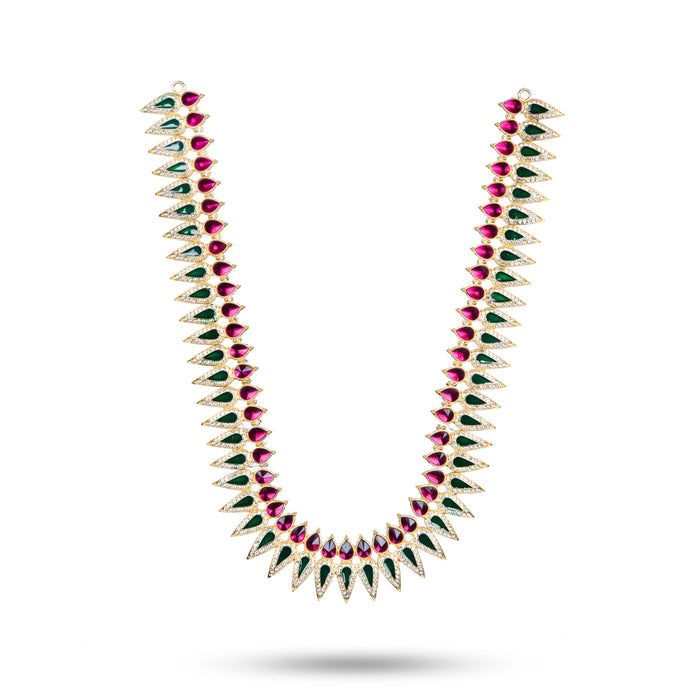 Stone Haram - 24 Inches | Multicolour Stone Jewellery/ Long Necklace for Deity - Neck & Body Accessories