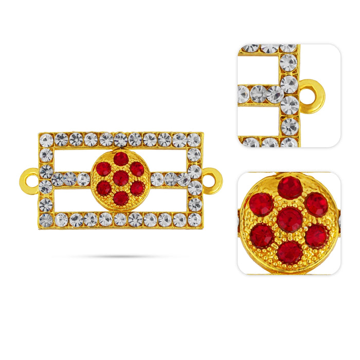 Shivan Vibhuti Pattai - 0.5 x 1.5 Inch | Stone Tilak/ Stone Vibuthi Pattai/ Stone Jewellery for Deity Decor