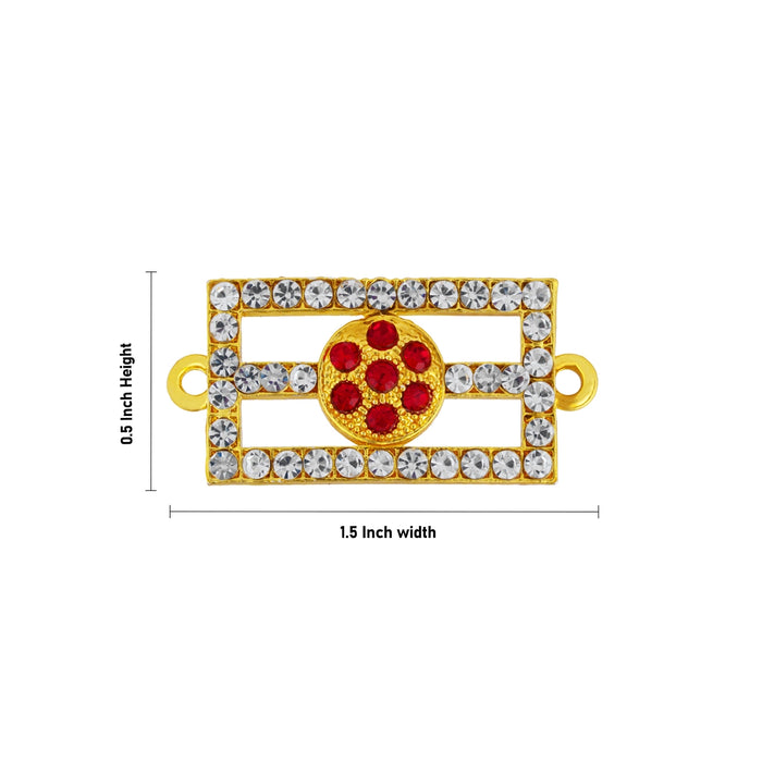 Shivan Vibhuti Pattai - 0.5 x 1.5 Inch | Stone Tilak/ Stone Vibuthi Pattai/ Stone Jewellery for Deity Decor