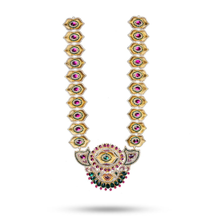 Stone Haram - 22 Inches | Multicolour Stone Jewellery/ Long Necklace for Deity - Neck & Body Accessories