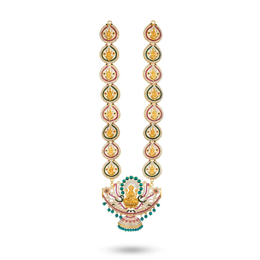Stone Haram - 20 Inches | Multicolour Stone Jewellery/ Long Necklace for Deity - Neck & Body Accessories