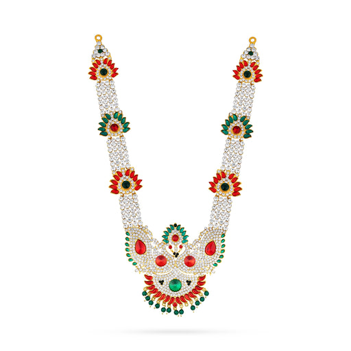 Haram - 13 Inches | Deity Necklace/ Multi Color Stone Jewellery/ God Ornament - Neck & Body Accessories