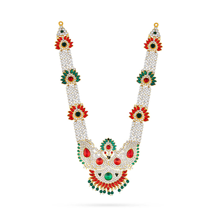 Haram - 13 Inches | Deity Necklace/ Multi Color Stone Jewellery/ God Ornament - Neck & Body Accessories