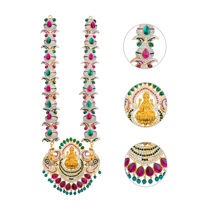 Stone Haram - 20 Inches | Multicolour Stone Jewellery/ Long Necklace for Deity - Neck & Body Accessories