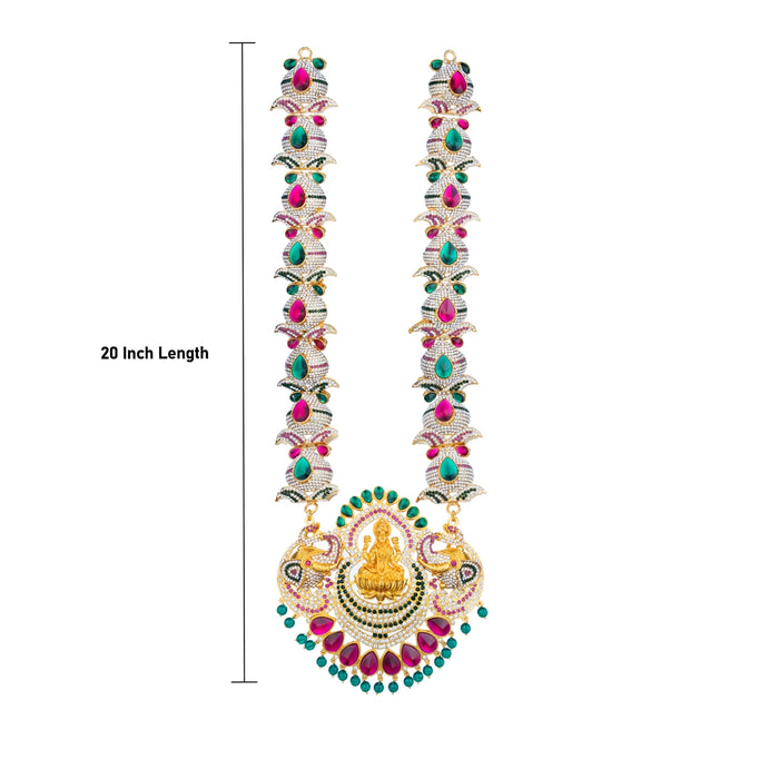 Stone Haram - 20 Inches | Multicolour Stone Jewellery/ Long Necklace for Deity