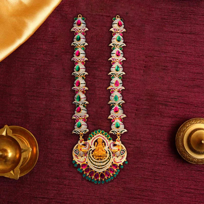 Stone Haram - 20 Inches | Multicolour Stone Jewellery/ Long Necklace for Deity - Neck & Body Accessories