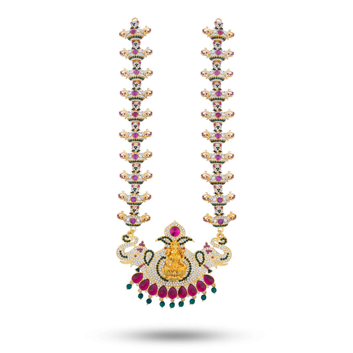 Stone Haram - 17 Inches | Multicolour Stone Jewellery/ Long Necklace for Deity