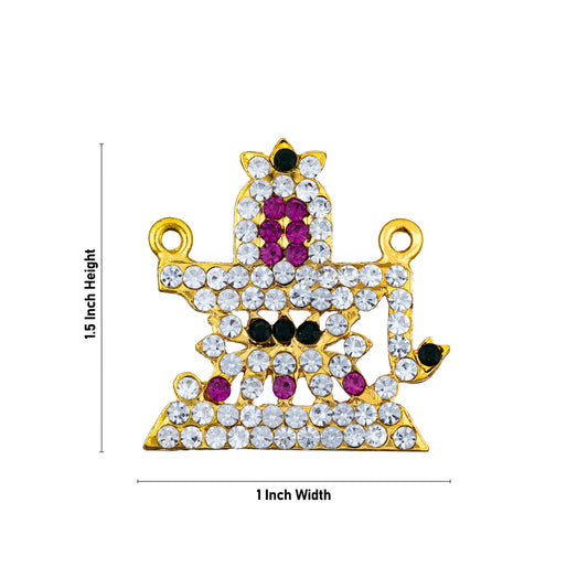 Stone Thali Mangalsutra - 1.5 Inches | Pottu Thaali/ Multicoloured Stone Mangalsutra for Deity - Neck & Body Accessories