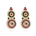 Karnapathakkam Set - 2 Inches | Stone Earings/ Multicolour Stone Earring Set for Deity - Head & Face Accessories