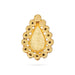 Stone Bindi - 0.75 X 0.5 Inches | Stone Pottu / Tilak Stone / Bindi With Stone For Deity Decor - Head & Face Accessories