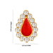 Stone Bindi - 0.75 X 0.5 Inches | Stone Pottu / Tilak Stone / Bindi With Stone For Deity Decor - Head & Face Accessories