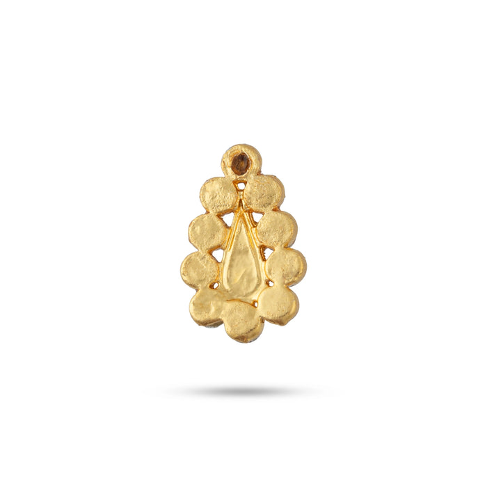 Stone Tilakam - 2 x 0.5 Inches | Goddess Pottu / Stone Bindi / Tikka Stone for Deity